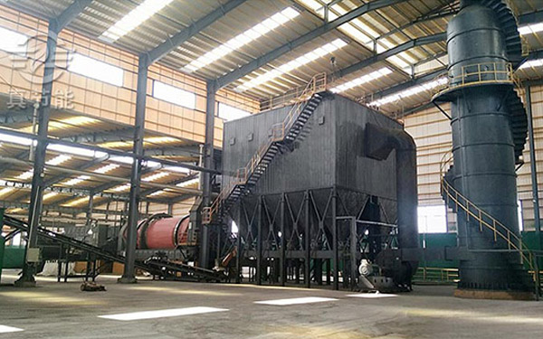 大型雞糞烘干機設備案例現(xiàn)場