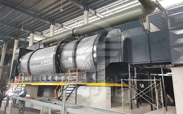 啤酒糟烘干設(shè)備運行現(xiàn)場