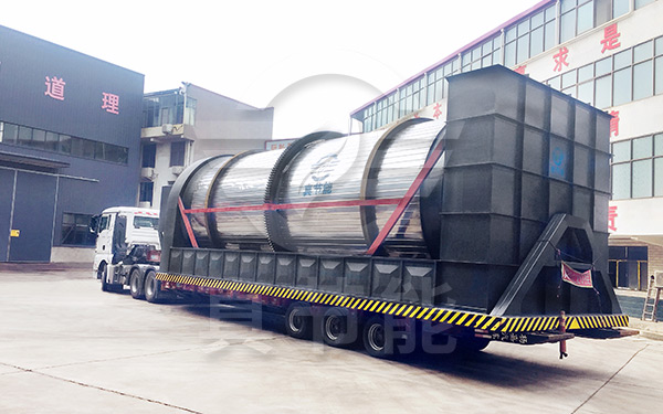 浸出渣烘干設(shè)備運輸現(xiàn)場